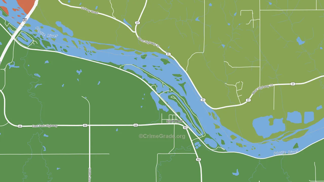 68058, NE Map of Theft Rates