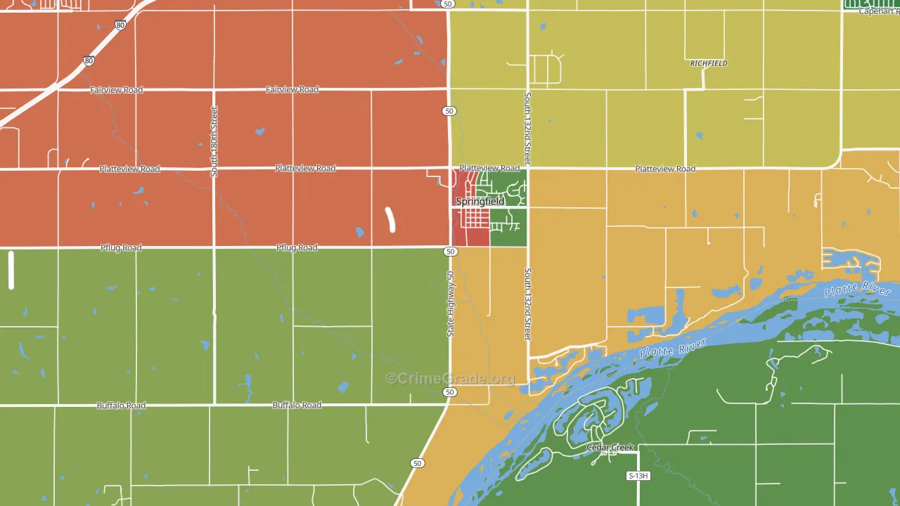 68059, NE Map of Theft Rates