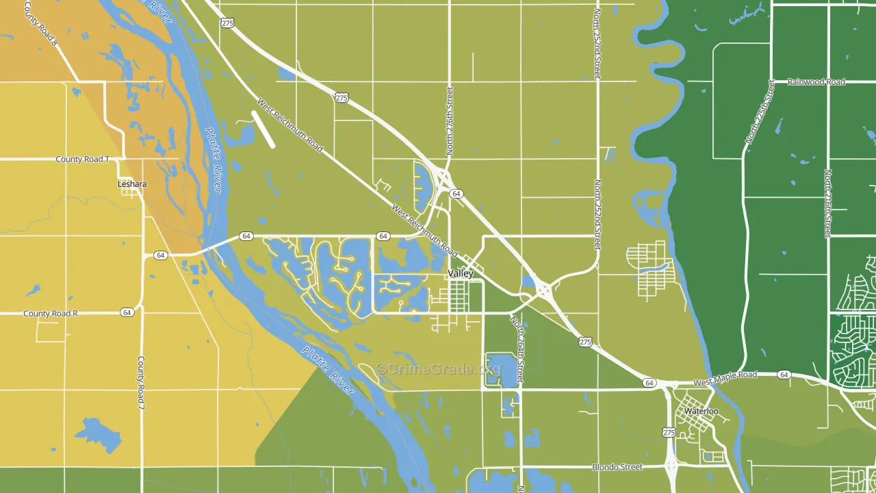 68064, NE Map of Theft Rates