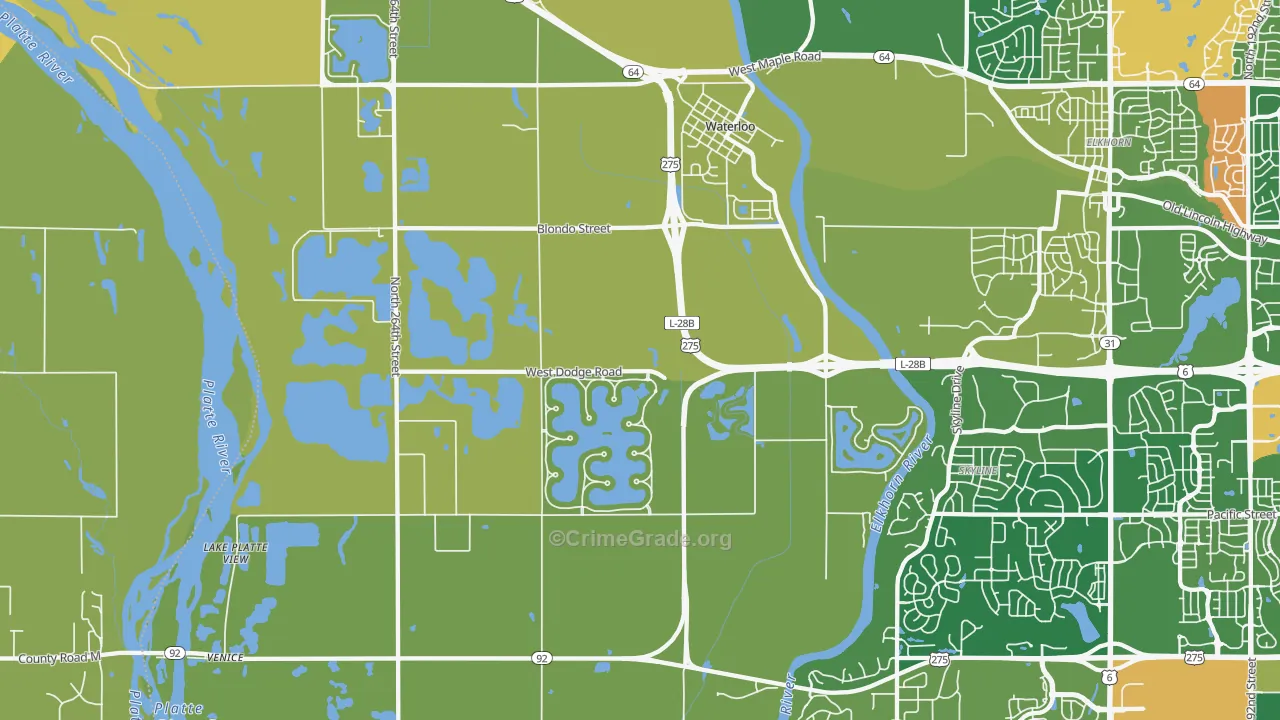 68069, NE Map of Theft Rates