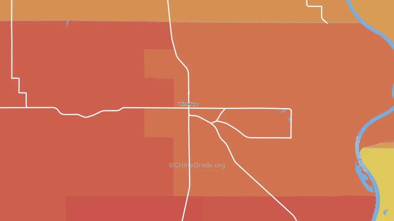 68071, NE Map of Theft Rates