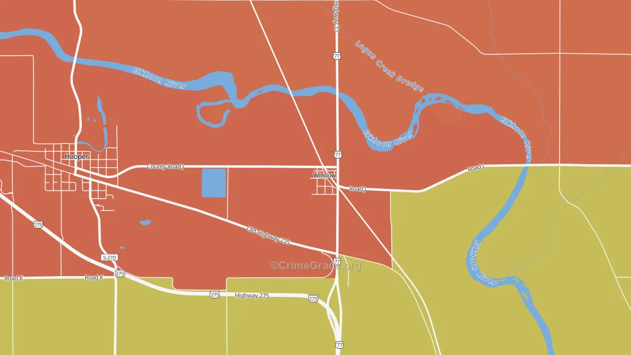 68072, NE Map of Theft Rates