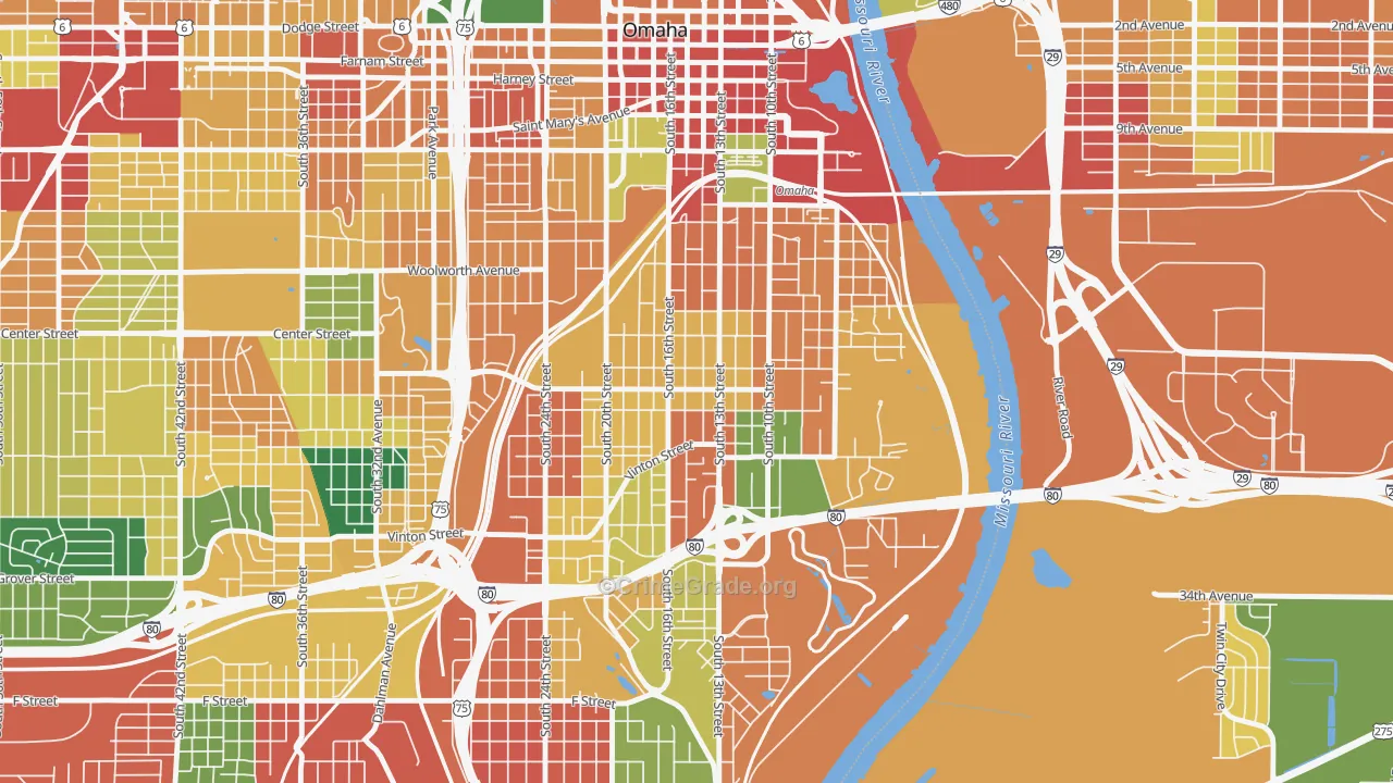 68108, NE Map of Theft Rates