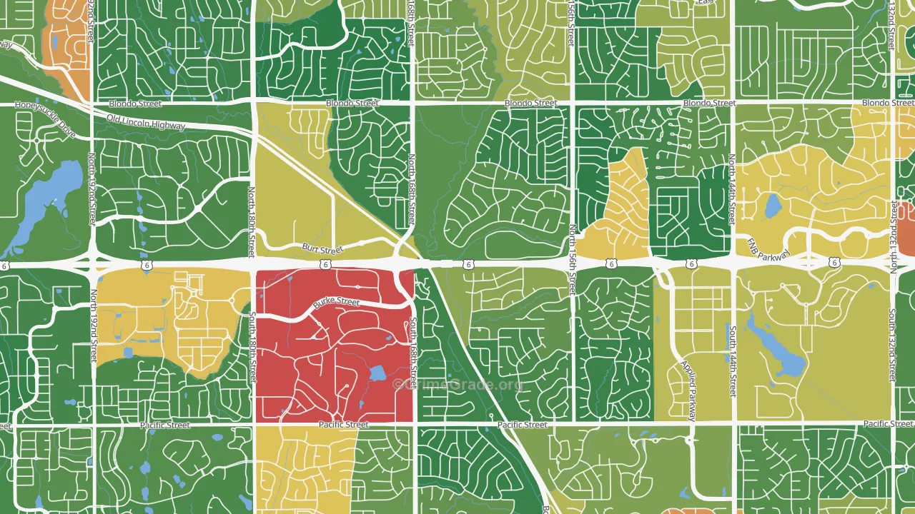 68118, NE Map of Theft Rates