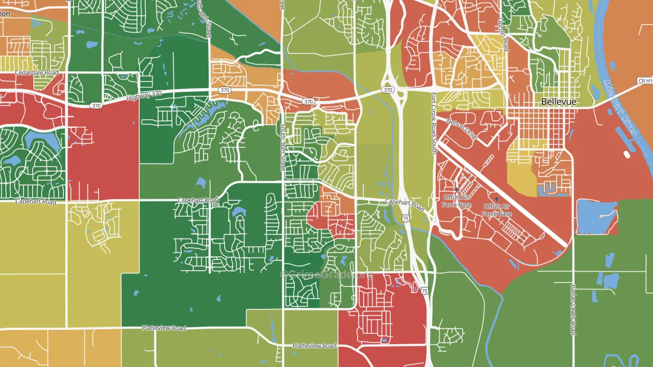 68123, NE Map of Theft Rates
