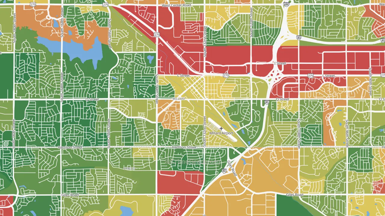 68137, NE Map of Theft Rates