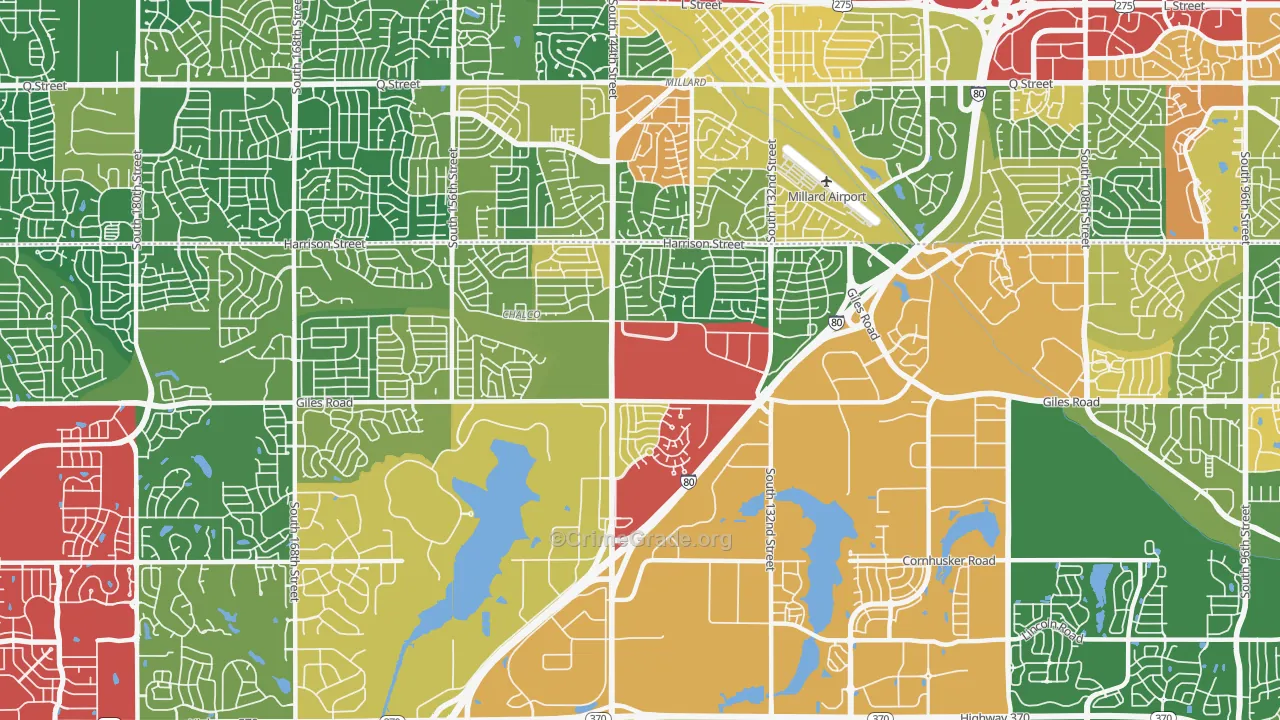 68138, NE Map of Theft Rates