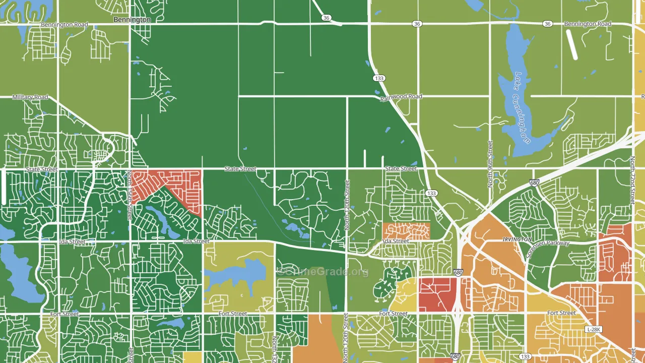 68142, NE Map of Theft Rates