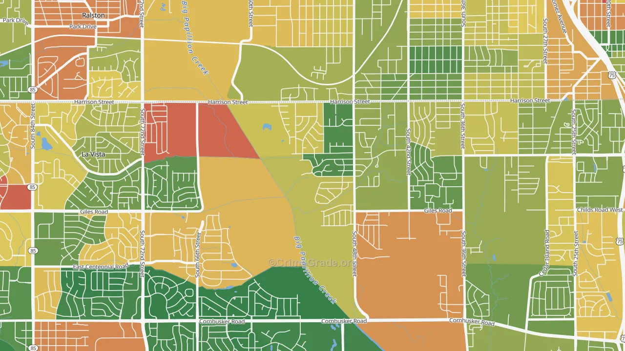 68157, NE Map of Theft Rates