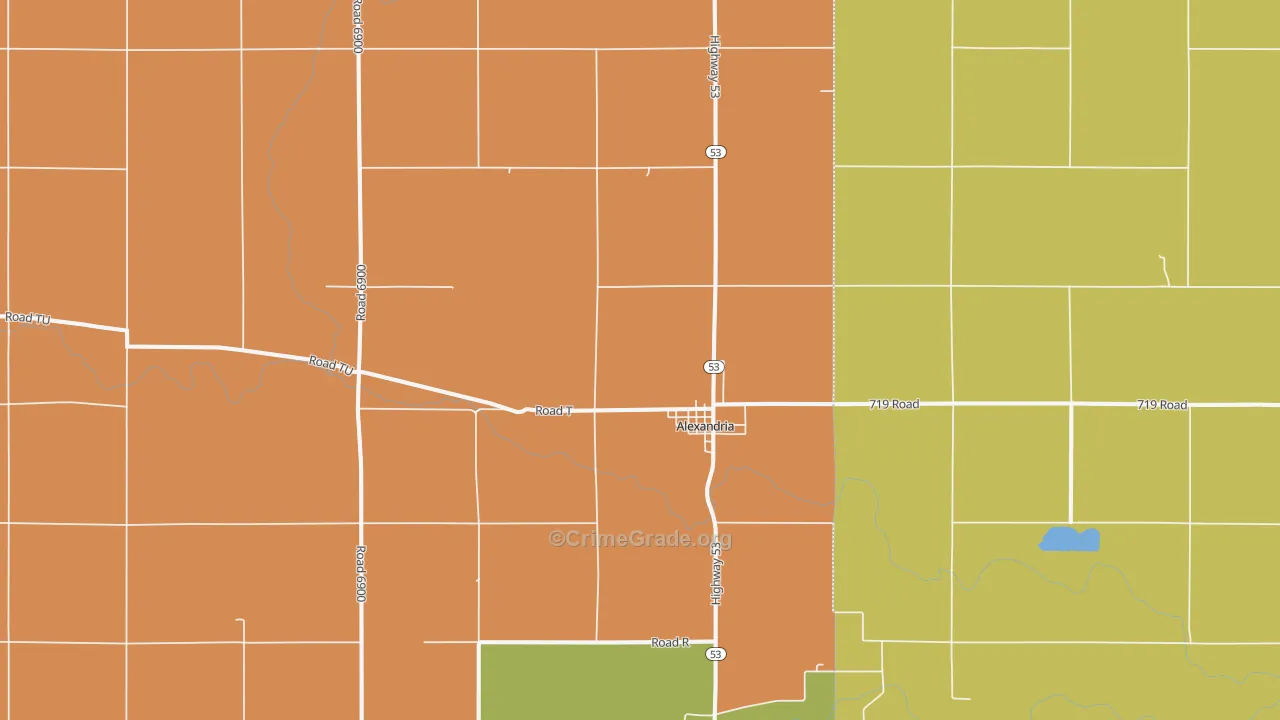 68303, NE Map of Theft Rates