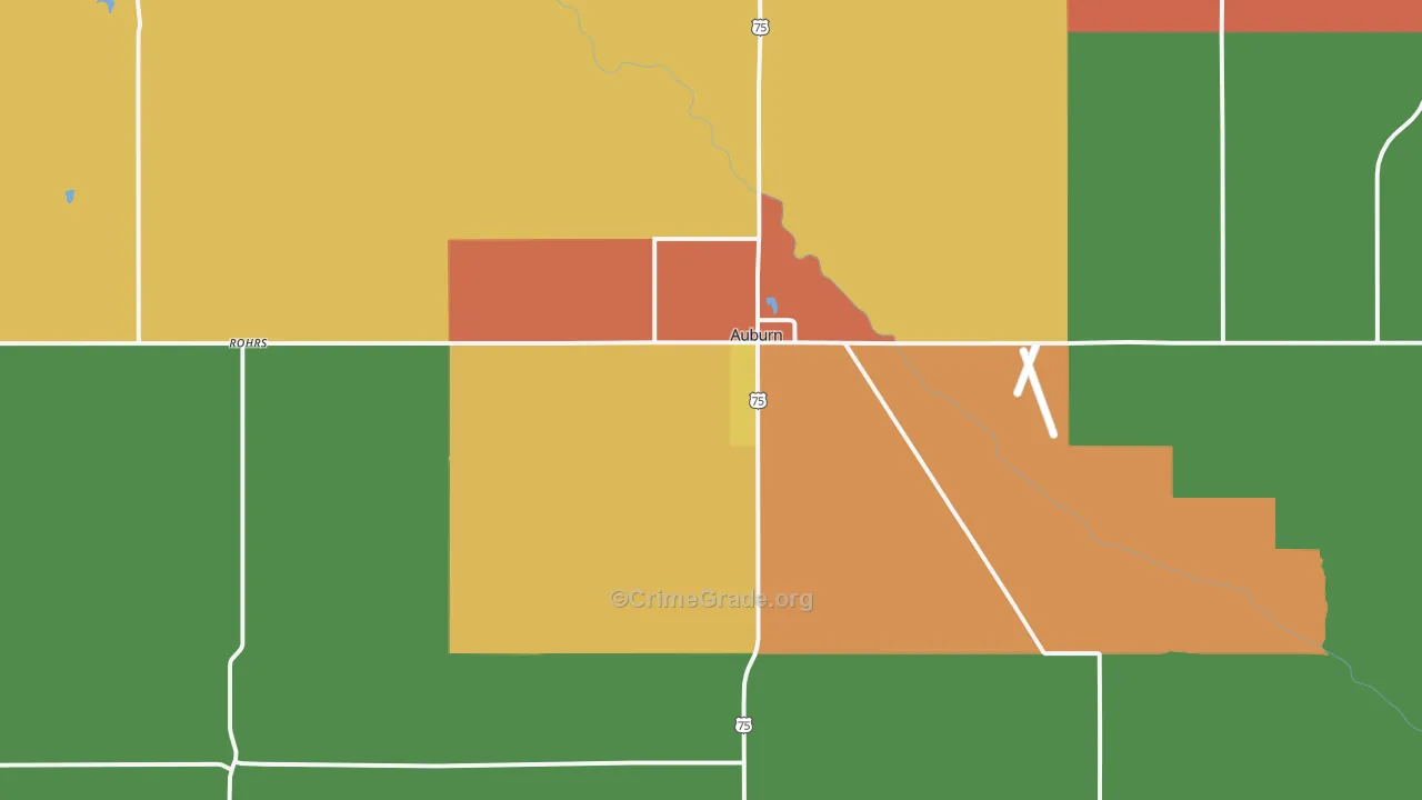 68305, NE Map of Theft Rates