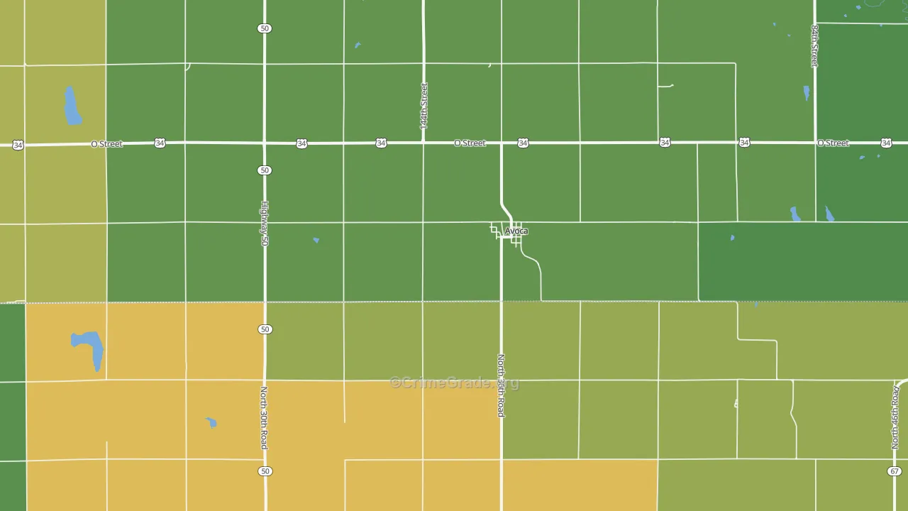 68307, NE Map of Theft Rates