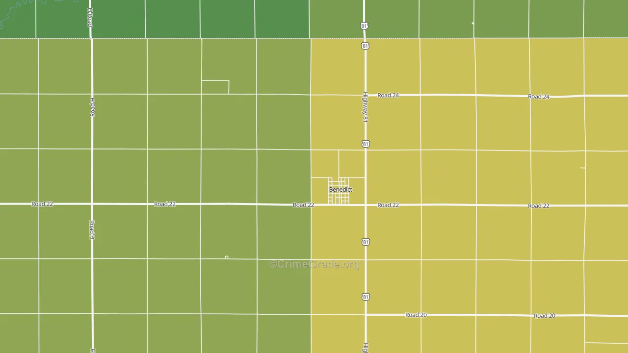 68316, NE Map of Theft Rates
