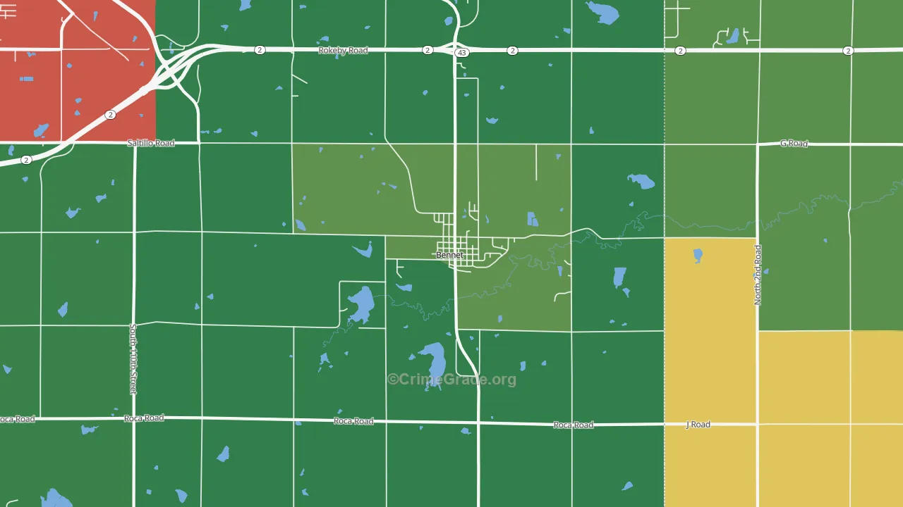 68317, NE Map of Theft Rates