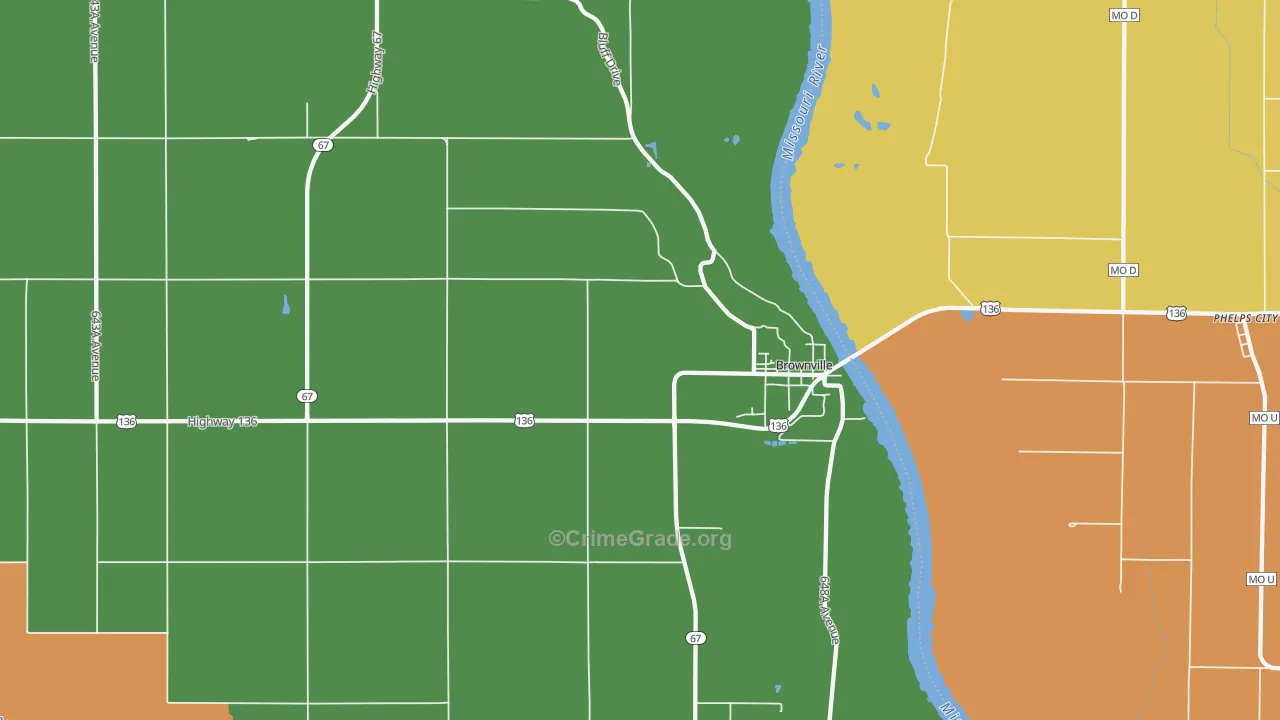 68321, NE Map of Theft Rates