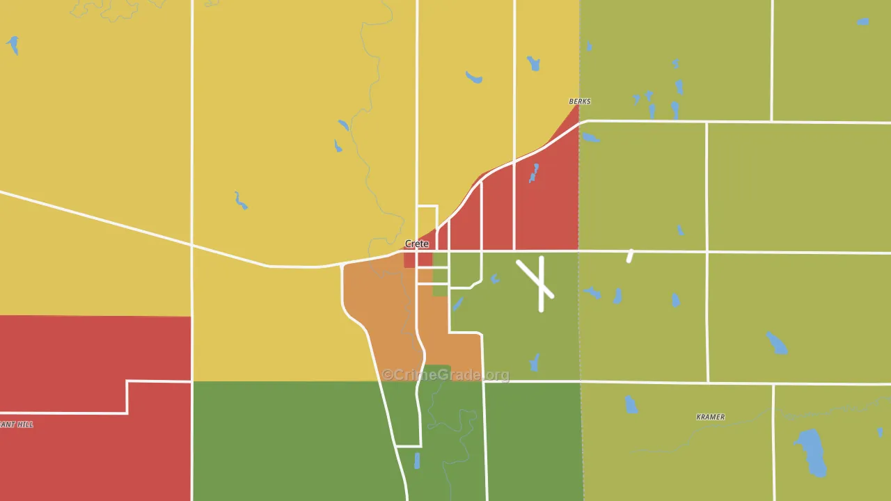68333, NE Map of Theft Rates