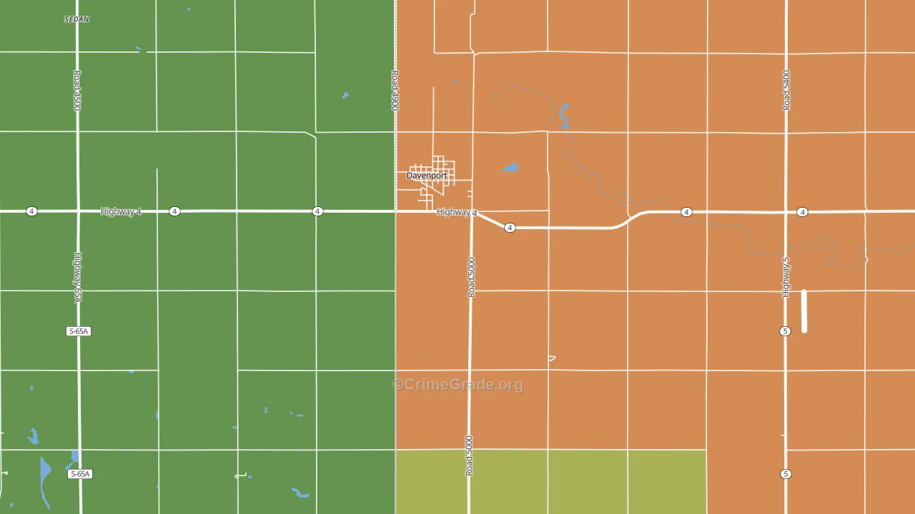68335, NE Map of Theft Rates
