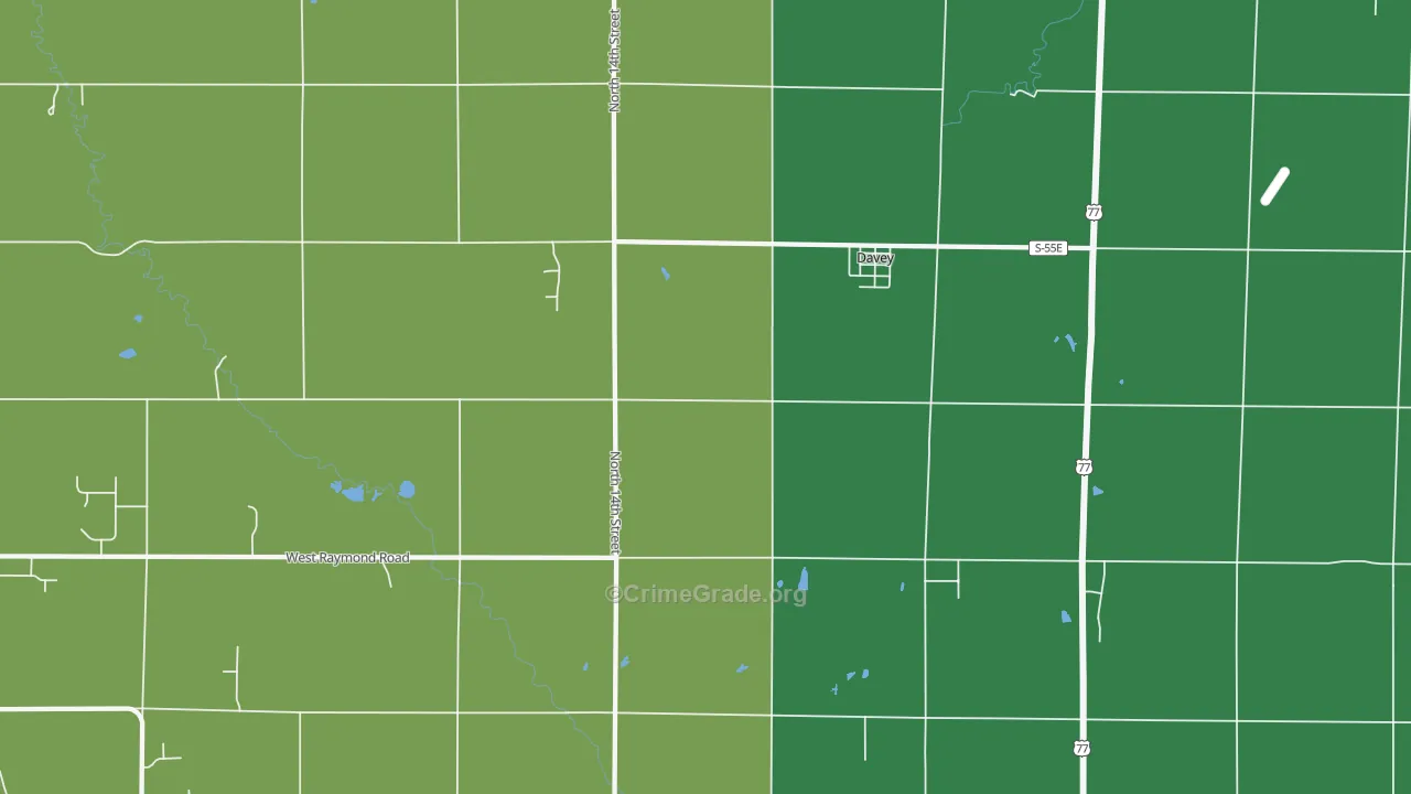 68336, NE Map of Theft Rates