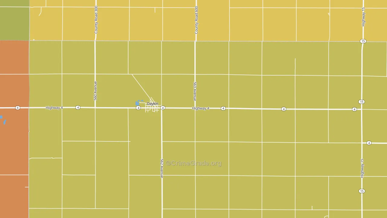 68338, NE Map of Theft Rates