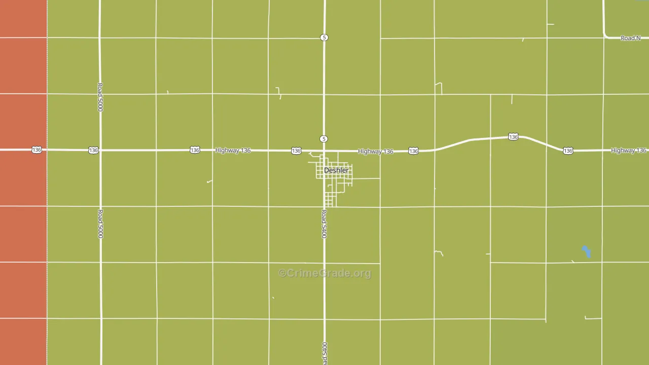 68340, NE Map of Theft Rates