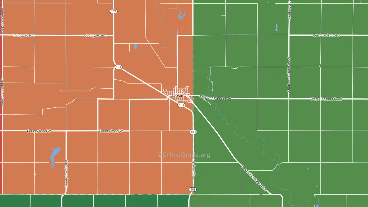 68341, NE Map of Theft Rates