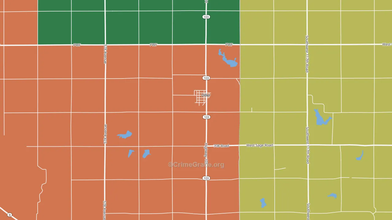 68342, NE Map of Theft Rates