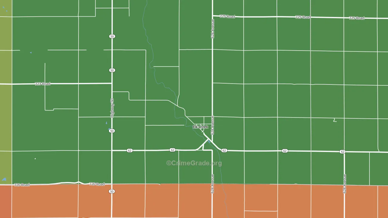 68348, NE Map of Theft Rates