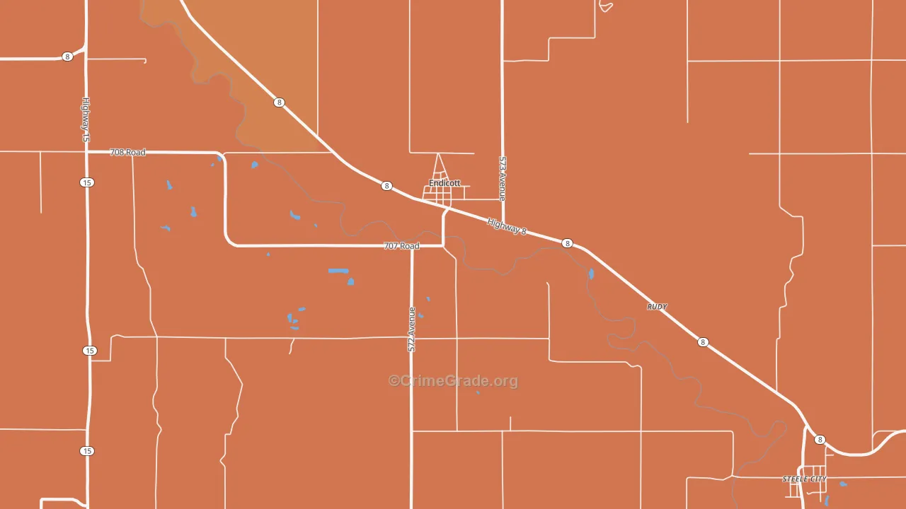 68350, NE Map of Theft Rates