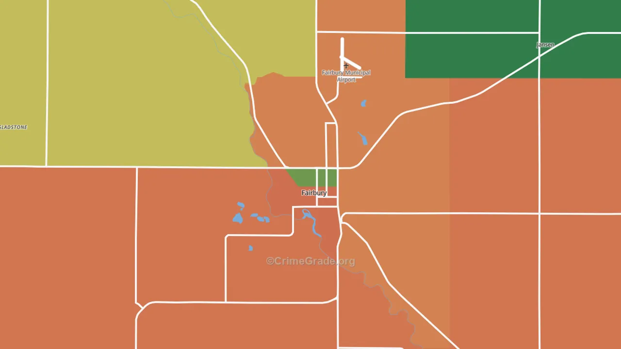68352, NE Map of Theft Rates