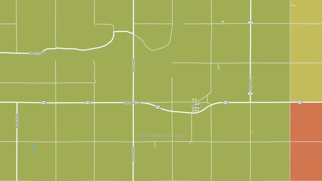 68362, NE Map of Theft Rates