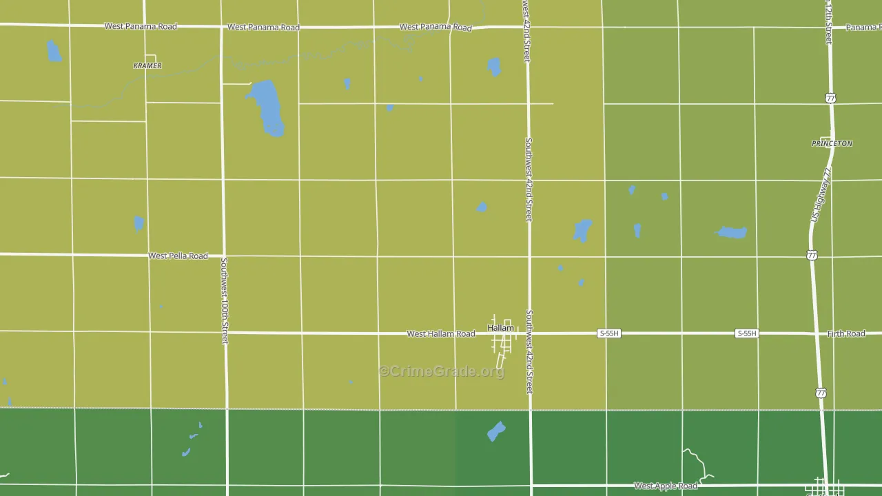 68368, NE Map of Theft Rates