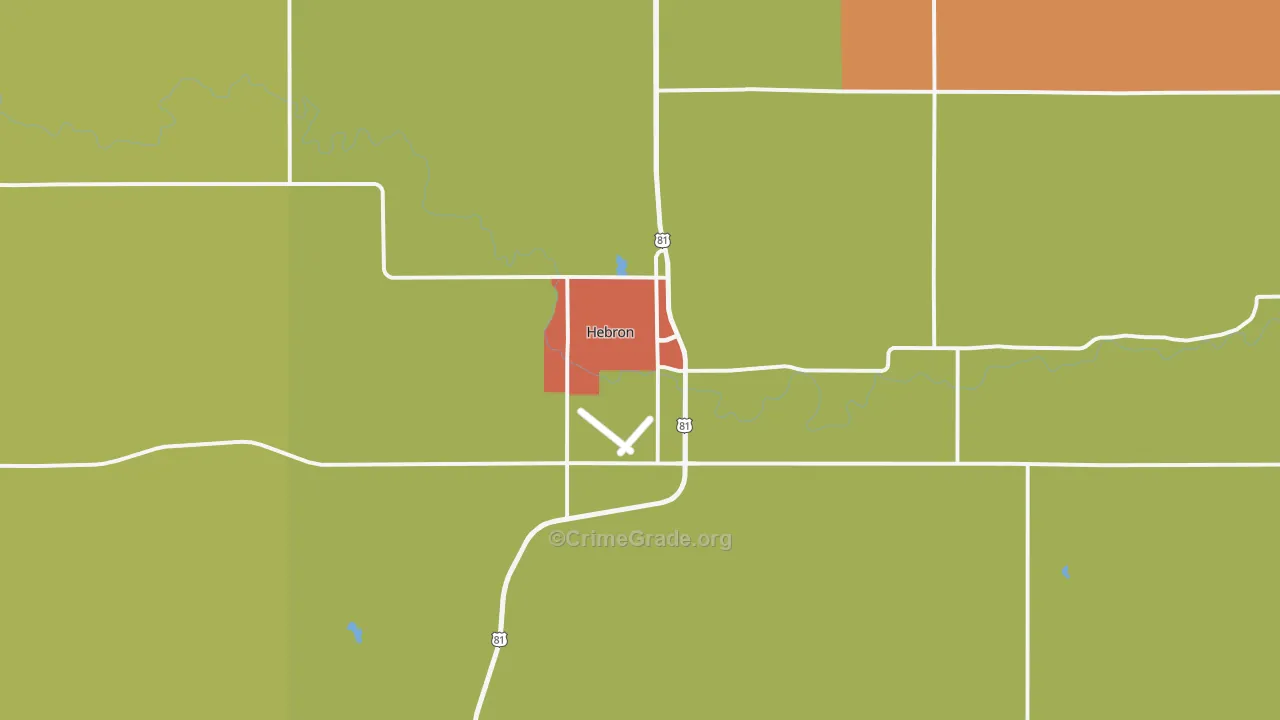 68370, NE Map of Theft Rates