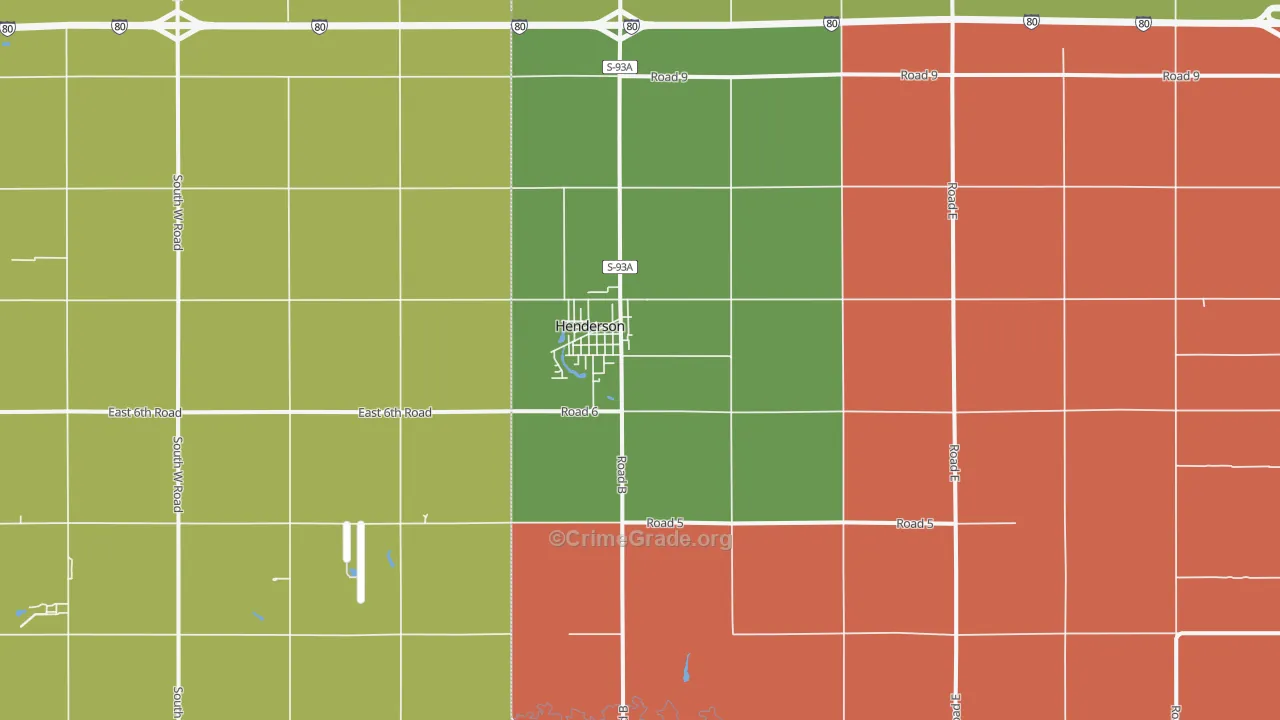 68371, NE Map of Theft Rates