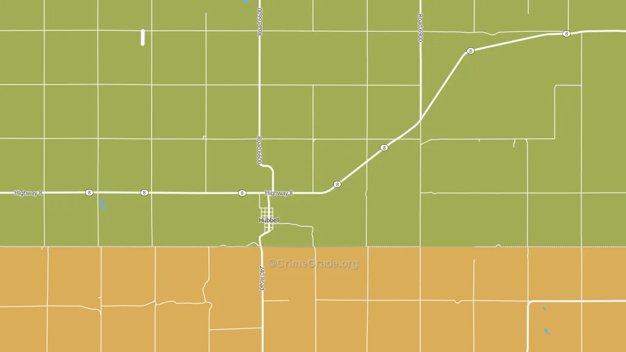 68375, NE Map of Theft Rates