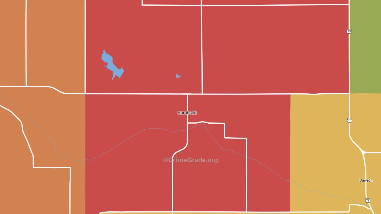 68376, NE Map of Theft Rates