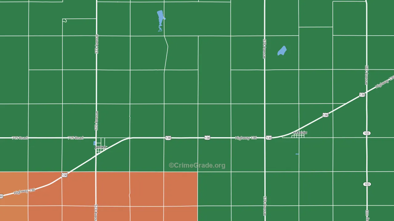 68377, NE Map of Theft Rates