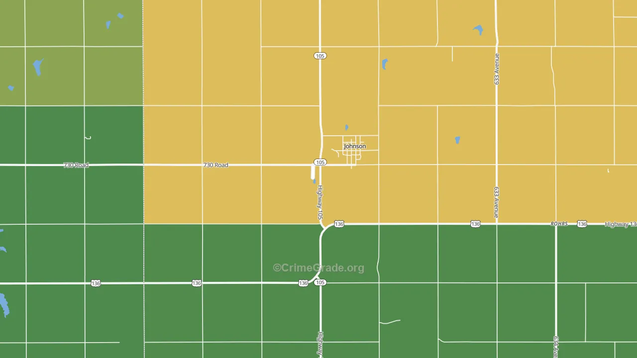 68378, NE Map of Theft Rates