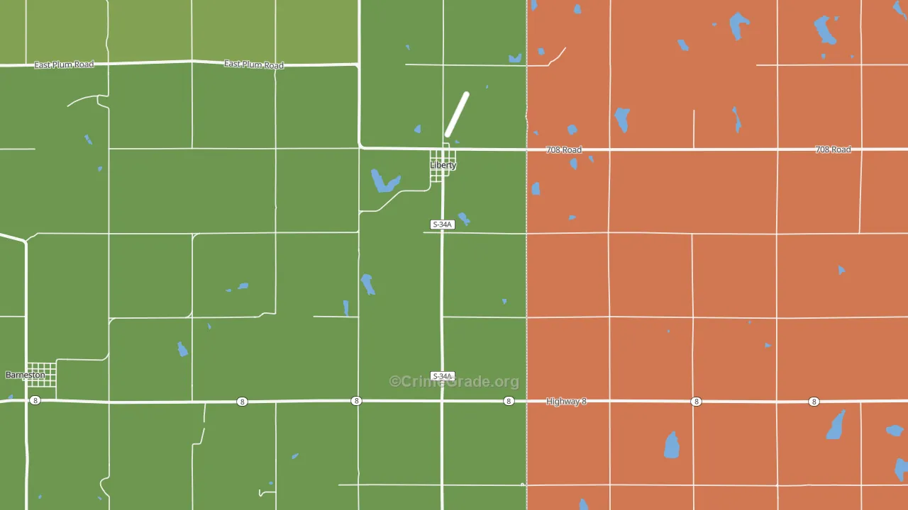 68381, NE Map of Theft Rates