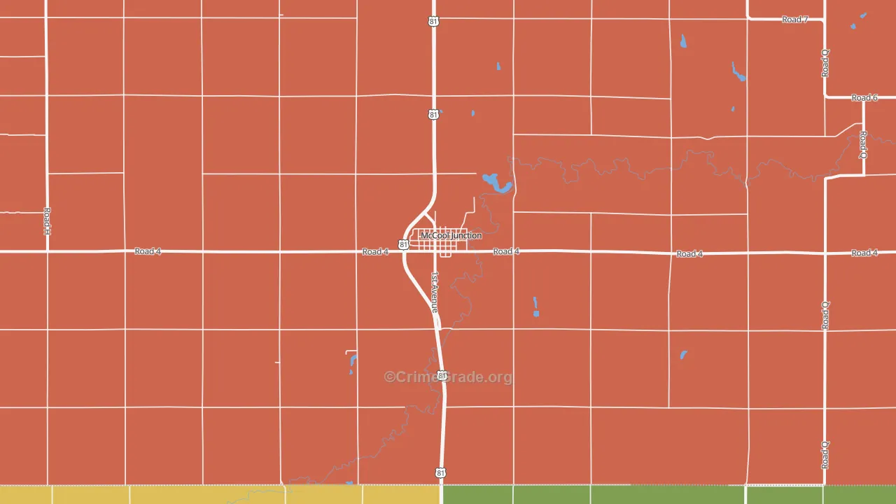 68401, NE Map of Theft Rates