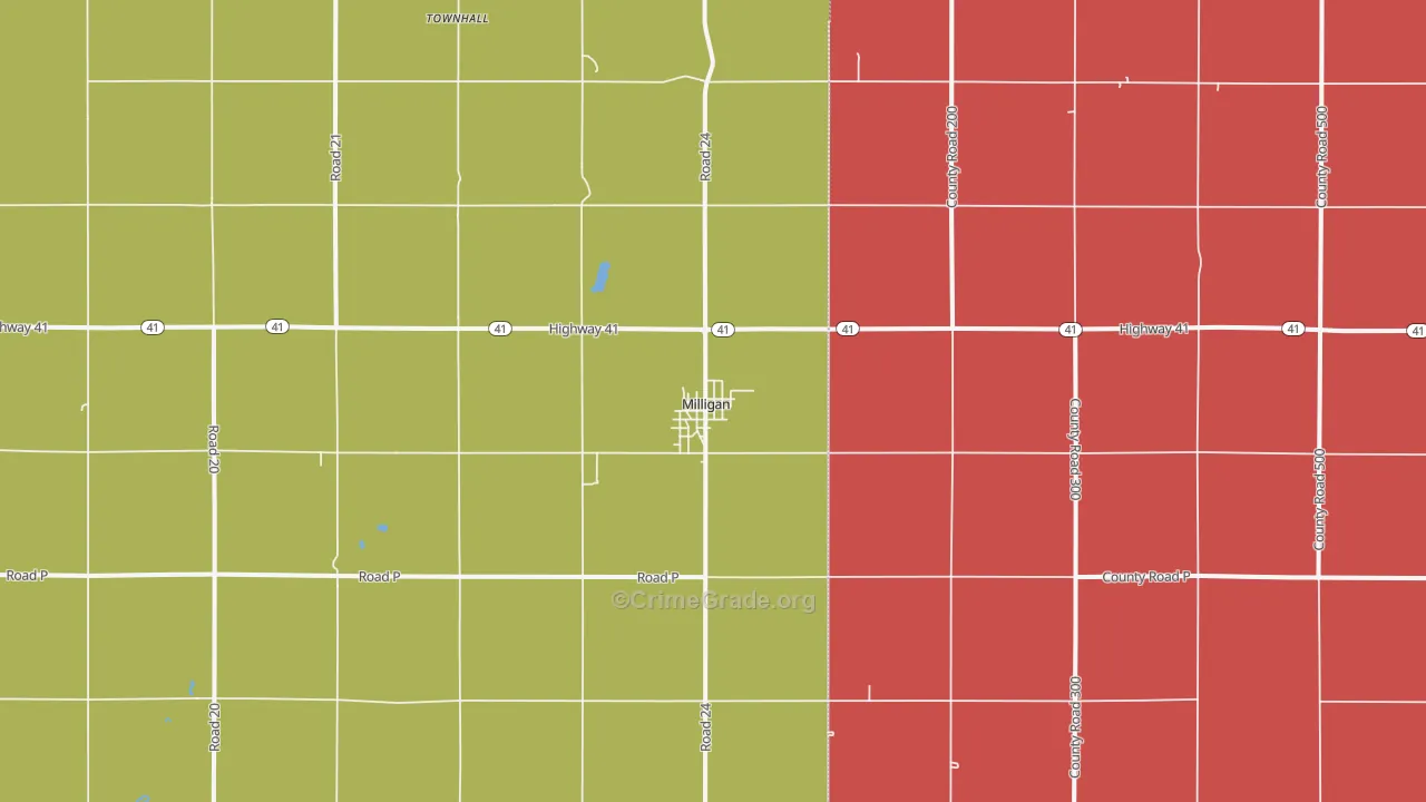 68406, NE Map of Theft Rates