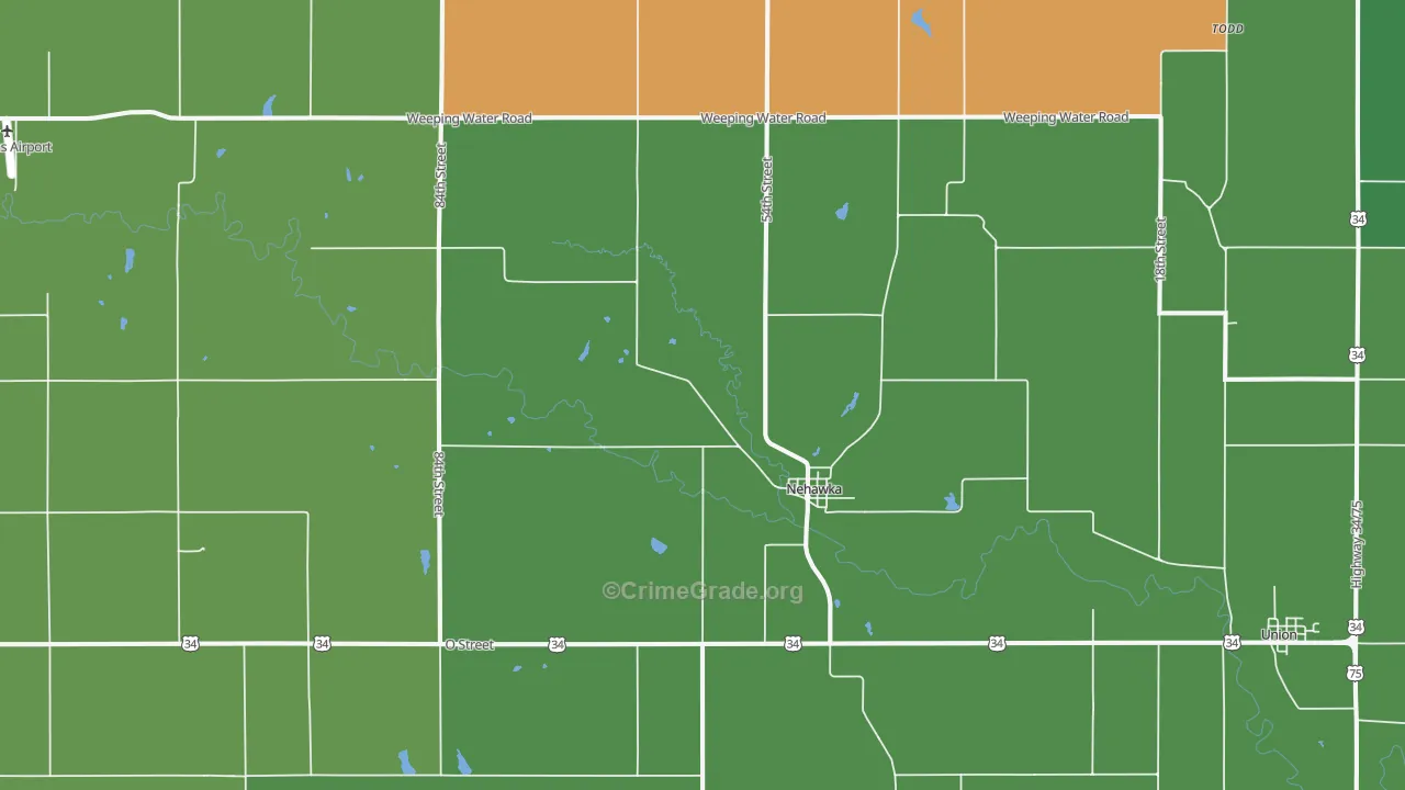 68413, NE Map of Theft Rates