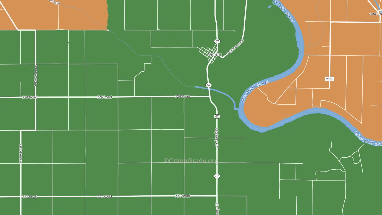 68414, NE Map of Theft Rates