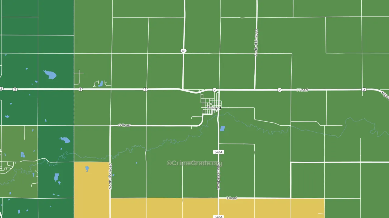 68418, NE Map of Theft Rates