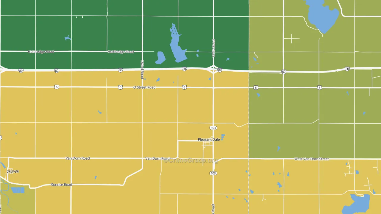 68423, NE Map of Theft Rates