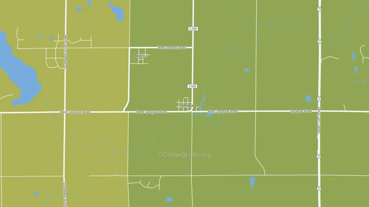 68438, NE Map of Theft Rates