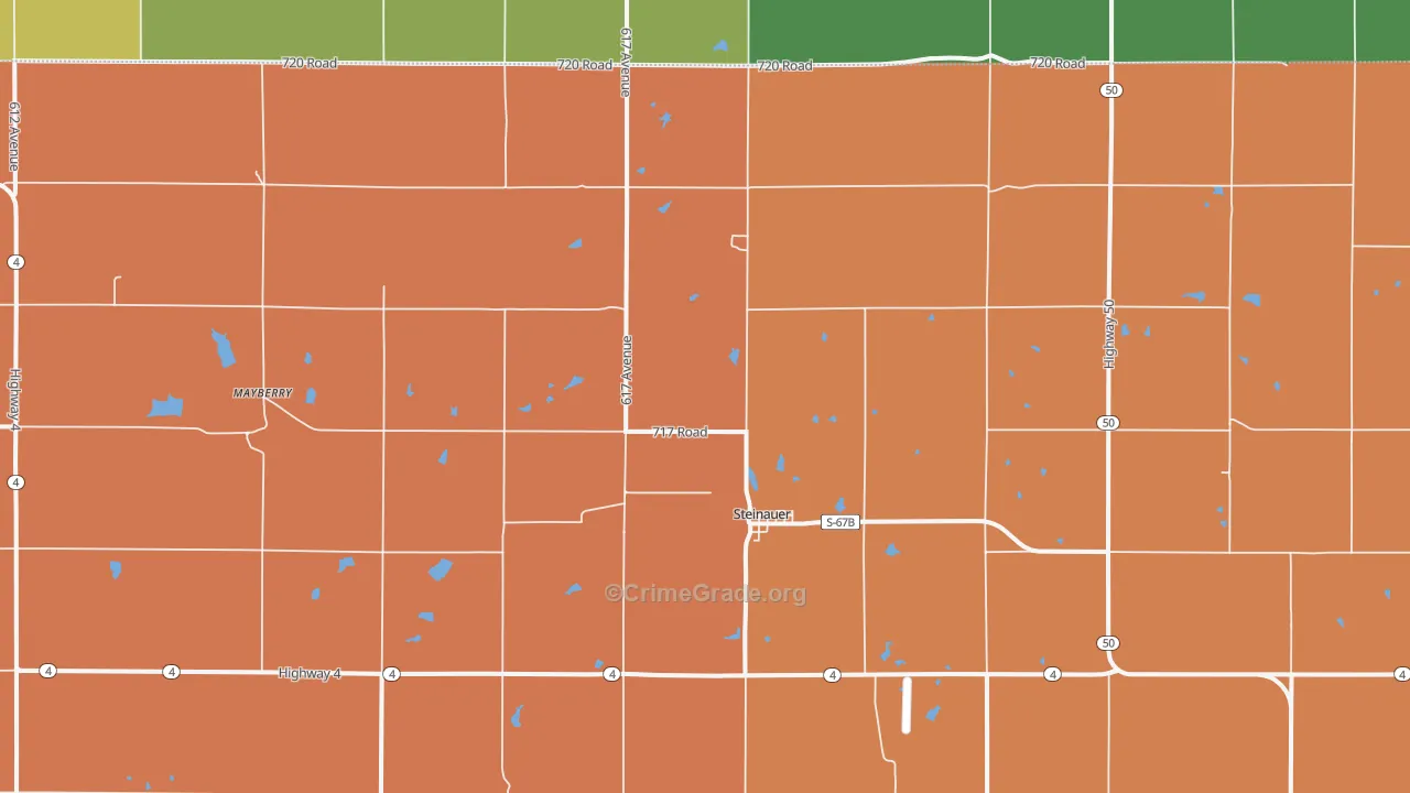 68441, NE Map of Theft Rates