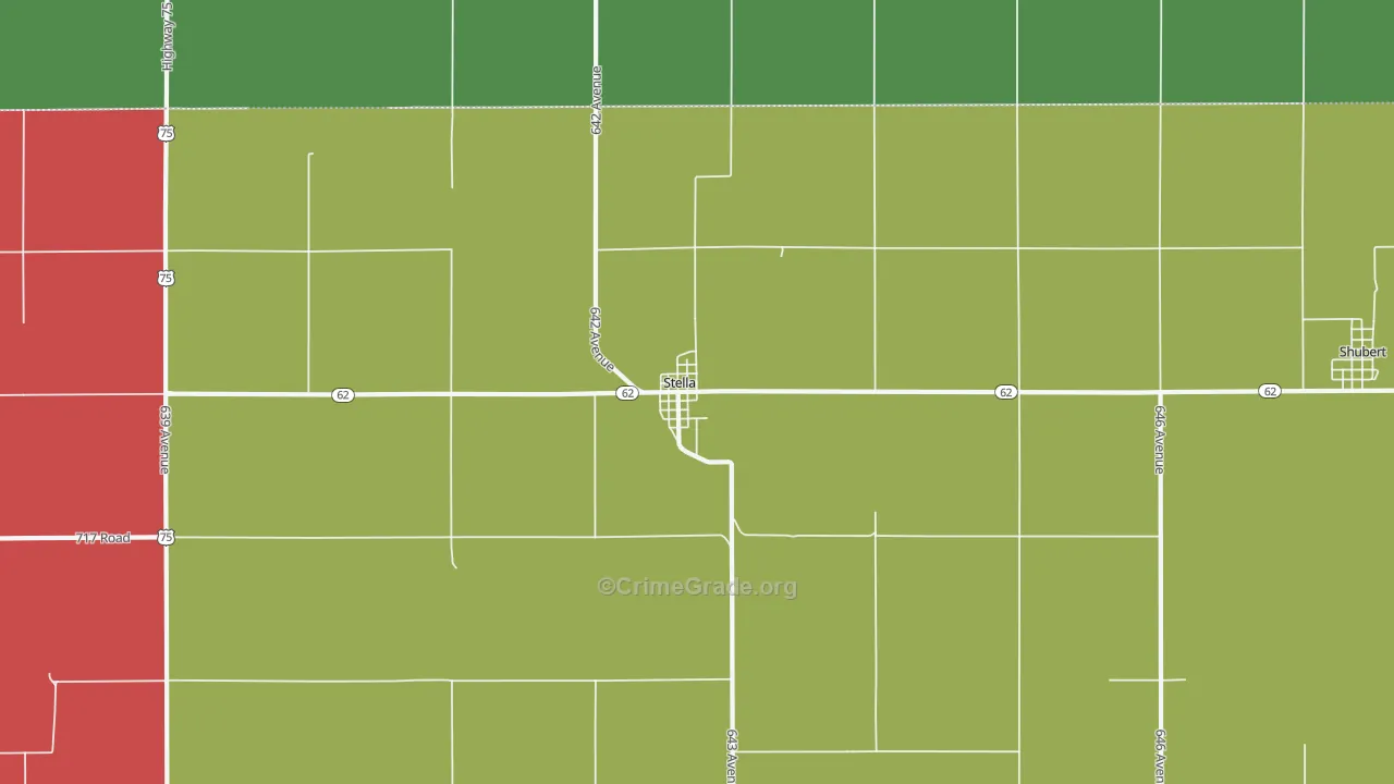 68442, NE Map of Theft Rates