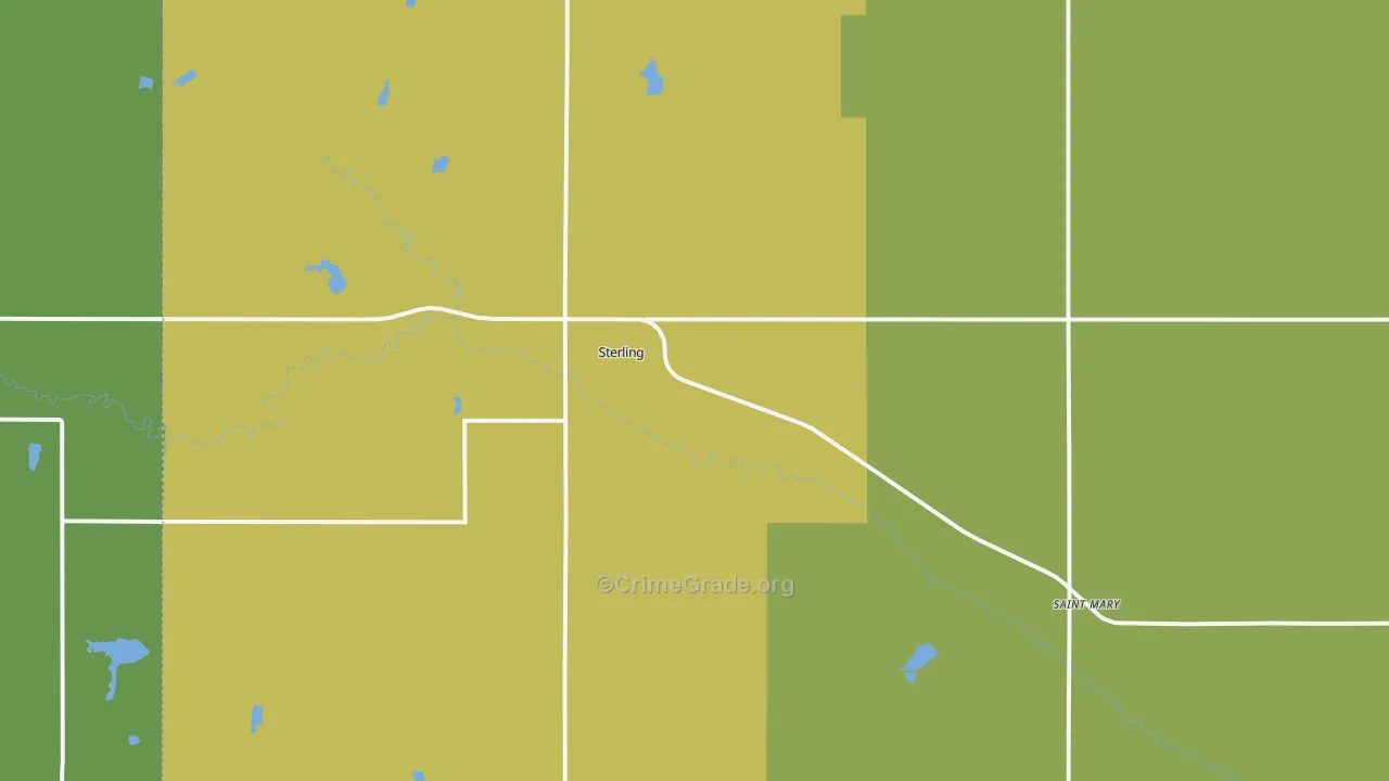 68443, NE Map of Theft Rates