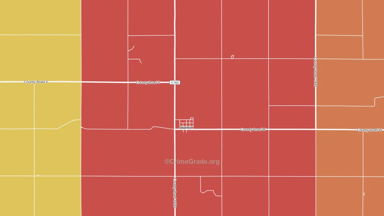 68445, NE Map of Theft Rates