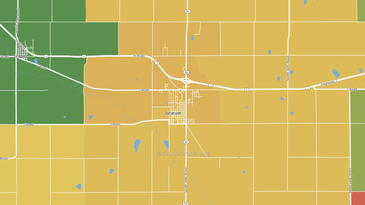 68446, NE Map of Theft Rates